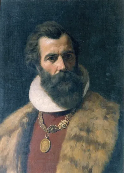 Bartiger Mann In Altdeutscher Tracht