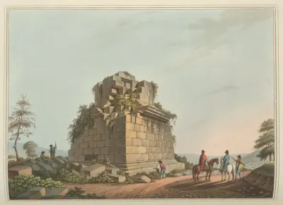 Base Of A Colossal Column Near Syracuse