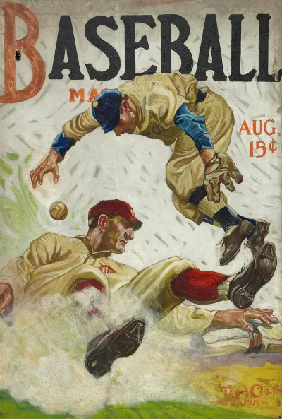 Baseball Magazine Cover August