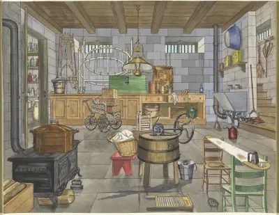 Basement Of Urban House 1910