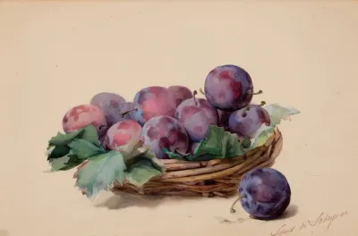 Basket Of Plums