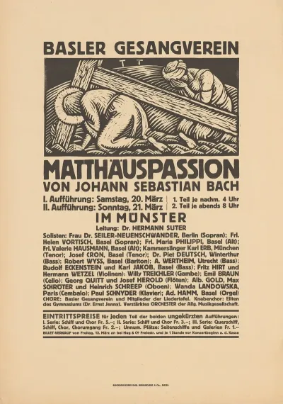 Basler Gesangverein Matthauspassion Von Johann Sebastian Bach