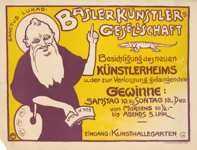 Basler Kunstlergesellschaft Besichtigung Des Neuen Kunstlerheims U Der Zur Verlosung Gelangenden Gewinne