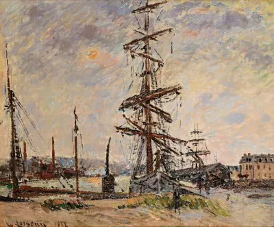 Bateaux A Quai Au Havre