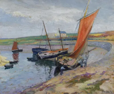 Bateaux Au Bord De La Mer