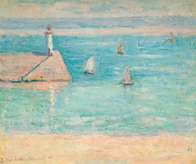 Bateaux Au Port De Dielette Normandie