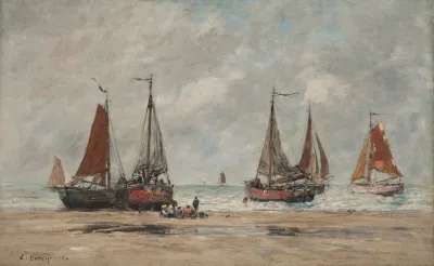 Bateaux De Peche A Scheveningue