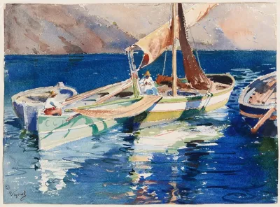 Bateaux De Peche En Mediterranee