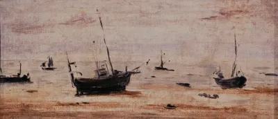 Bateaux Echoues A Maree Basse
