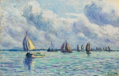 Bateaux Sur La Meuse A Rotterdam