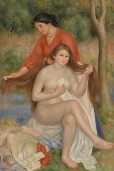 Bather And Maid La Toilette De La Baigneuse
