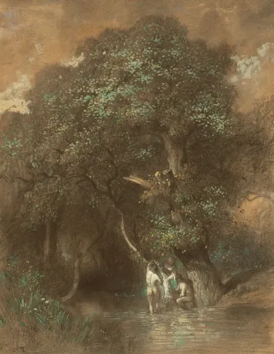 Bathers By A Giant Oak