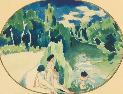Bathers On The Sura