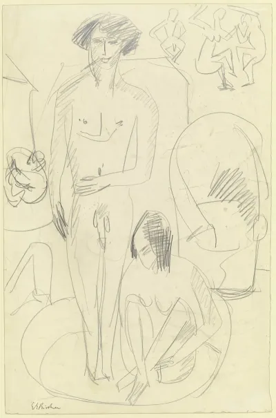 Bathing Couple In The Tub