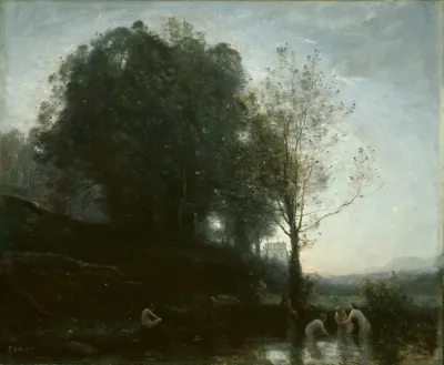 Bathing Nymphs And Child