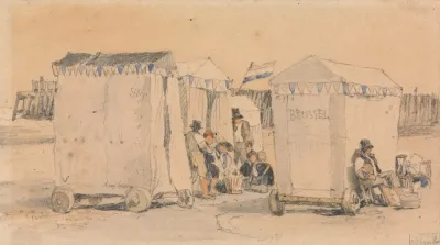 Bathing Tents On The Beach Ostend