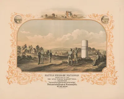 Battle Field Of Manassas Fought July 21th 1861 2