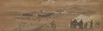 Battle Near Upperville Ashbys Gap In Distance
