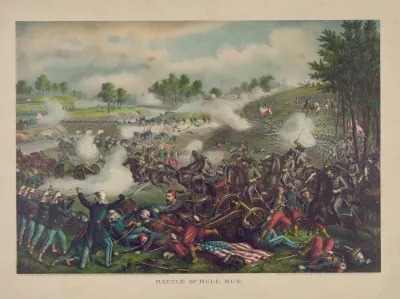 Battle Of Bull Run July 21st 1861 Federal Gen Mcdowell Confederate Gen Beauregard