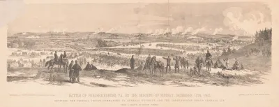 Battle Of Fredericksburg Va On The Morning Of Sunday December 13th 1862