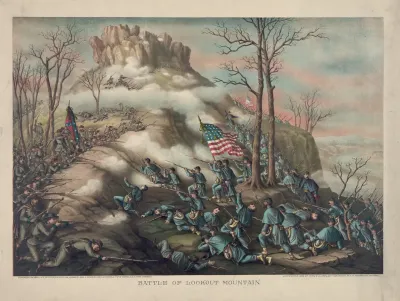 Battle Of Lookout Mountain November 24 1863 4 14 Corps Army Of The Cumberland Gearys Div O 12 Corps 11 15 Corps A O T Tenn Engaged