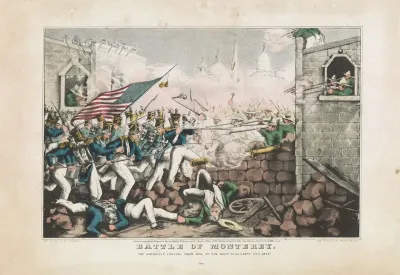 Battle Of Monterey The Americans Forcing Their Way To The Main Plaza Sept 23th 1846