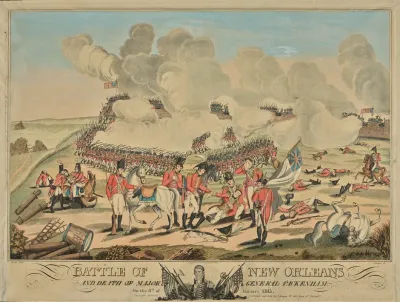 Battle Of New Orleans And Death Of Major General Packenham On The 8th Of January 1815