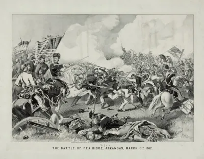Battle Of Pea Ridge Arkansas March 8th 1862