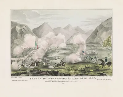 Battle Of Sacramento Feb 28th 1847 Terrific Charge Of The Mexican Lancers