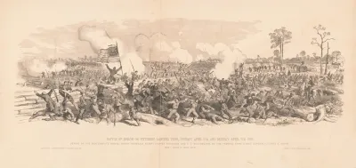 Battle Of Shiloh Or Pittsburg Landing Tenn Sunday April 6th And Monday April 7th 1862