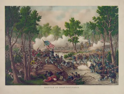 Battle Of Spottsylvania Engagements At Laurel Hill Ny River Va May 8 To 18 1864