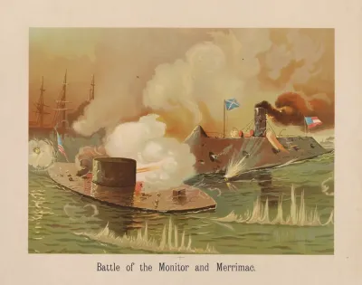 Battle Of The Monitor And Merrimac