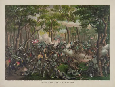 Battle Of The Wilderness Desperate Fight On The Orange C H Plank Road Near Todds Tavern May 6th 1864