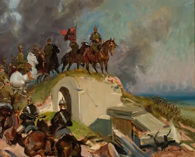 Battle Scene From The First World War