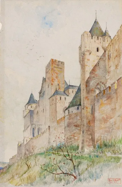 Battlements Of Carcassonne France