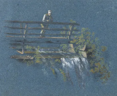 Bauer Auf Brucke