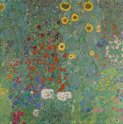 Bauerngarten Mit Sonnenblumen