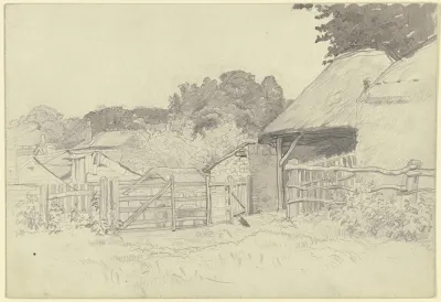 Bauerngehoft Mit Baumgruppe