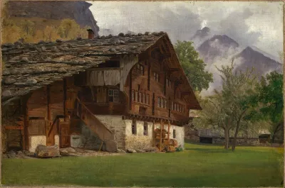 Bauernhaus In Den Alpen