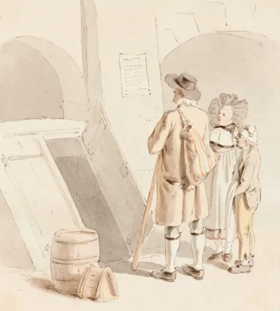 Bauernpaar Mit Sohn In Bern