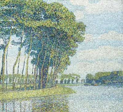 Baume Am Kanal Trees By A Canal