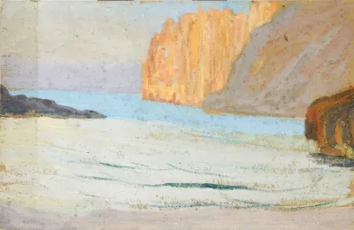Bay At The Sea With Rocks