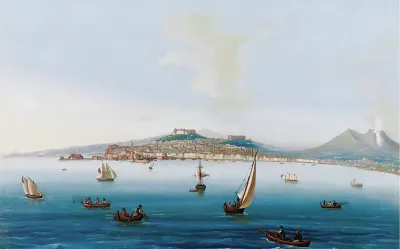 Bay Of Naples With Mount Vesuvius