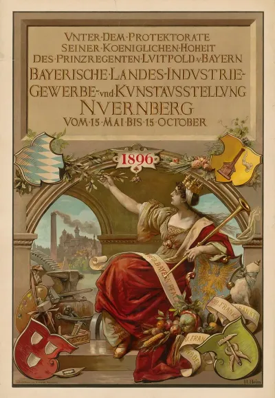 Bayerische Landes Industrie Gewerbe Und Kunstausstellung Nurnberg 1896