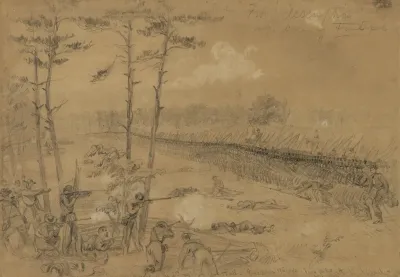 Bayonet Charge Of The 2nd Reg Col Hall Excelsior Brigade Fair Oaks