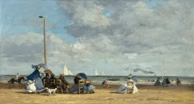 Beach At Trouville