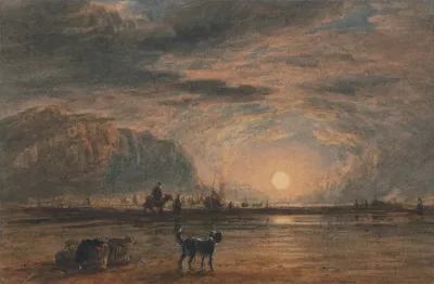Beach Scene Sunrise