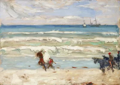 Beach Scene Tangier