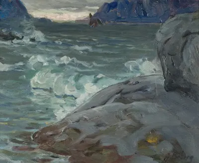 Beach Study From North Norway