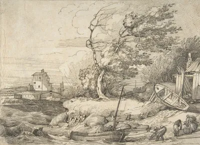 Beaching A Fishing Boat In A Gale